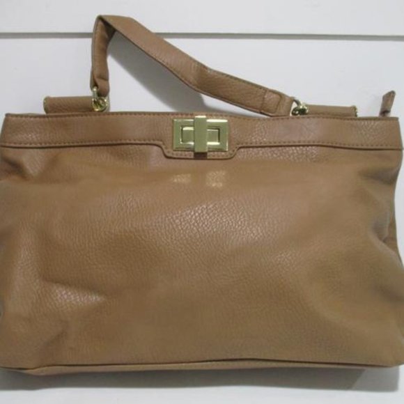 *Olivia + Joy Camel 2-Way Pebbled Faux Leather Bag
